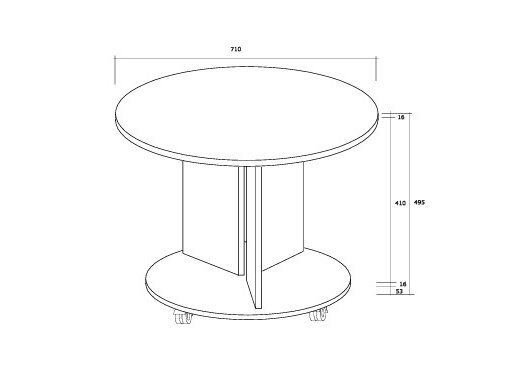 Kavos staliukas KOLKO /D 1 Kavos staliukas KOLKO /D 1