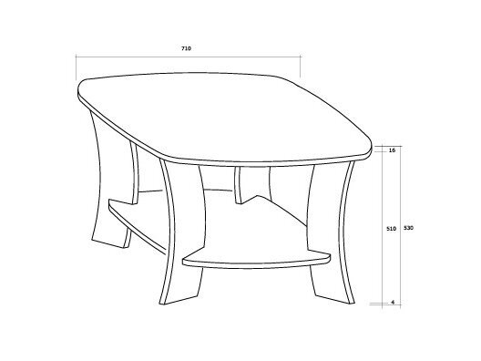 Kavos staliukas PARTY 6/D 1 Kavos staliukas PARTY 6/D 1