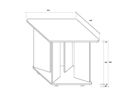 Kavos staliukas SJ/D 1
