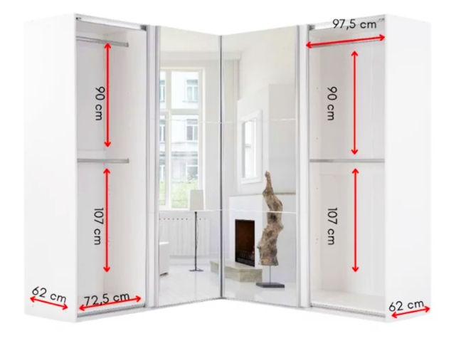 Kampinė spinta MERIDA 2 Kampinė spinta MERIDA 2