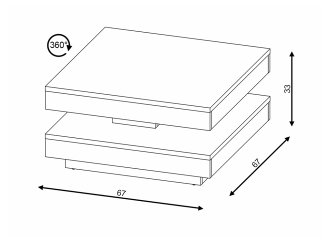 Kavos staliukas COTTO 6 Kavos staliukas COTTO 6