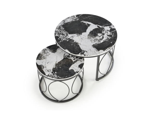 Kavos staliukų rinkinys ALEXANDRA 4 Kavos staliukų rinkinys ALEXANDRA 4