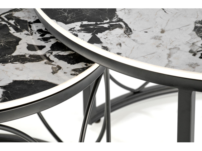 Kavos staliukų rinkinys ALEXANDRA 9 Kavos staliukų rinkinys ALEXANDRA 9