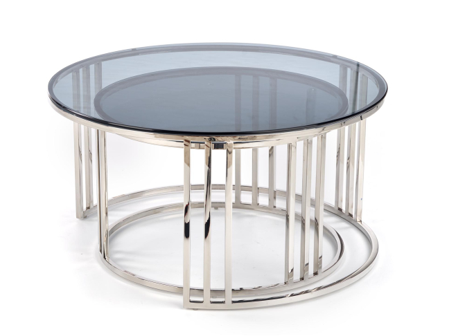 Stiklinis kavos staliukų rinkinys MERCURY 2 Stiklinis kavos staliukų rinkinys MERCURY 2