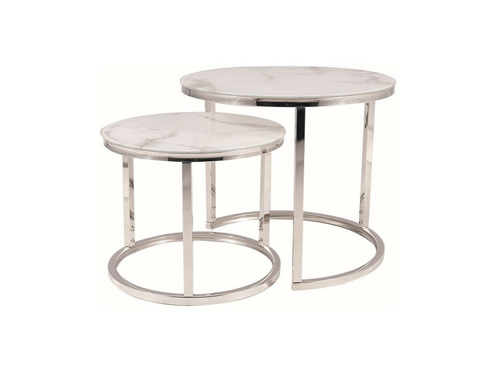 Stiklinis kavos staliukų rinkinys ATLANTA B II Stiklinis kavos staliukų rinkinys ATLANTA B II