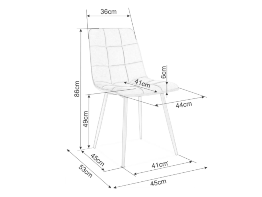 Kėdė MILA D VELVET 5 Kėdė MILA D VELVET 5