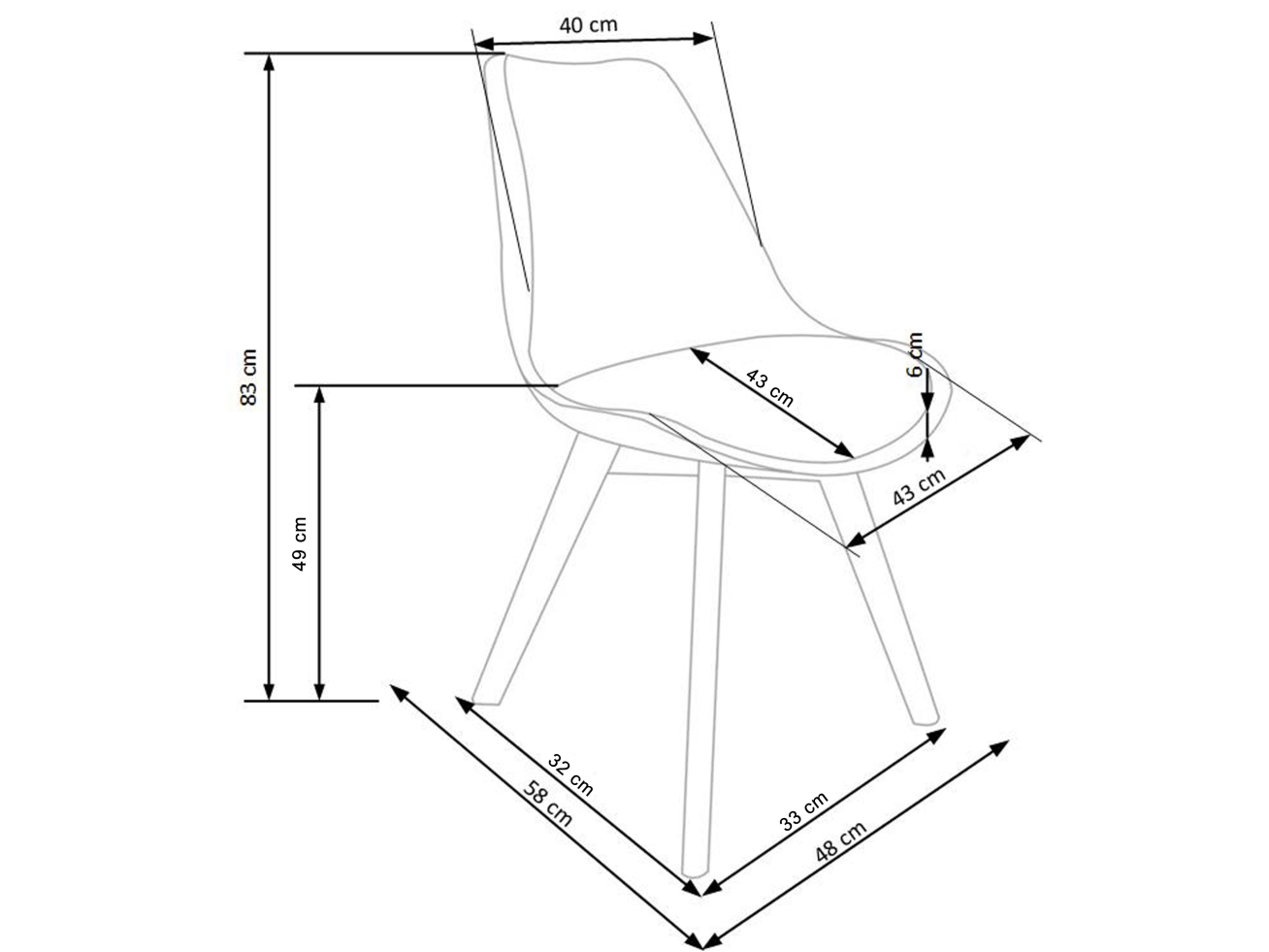 Kėdė K-245 2 Kėdė K-245 2