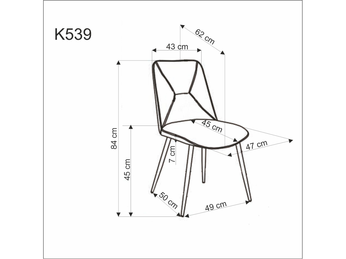 Kėdė K-539 13 Kėdė K-539 13