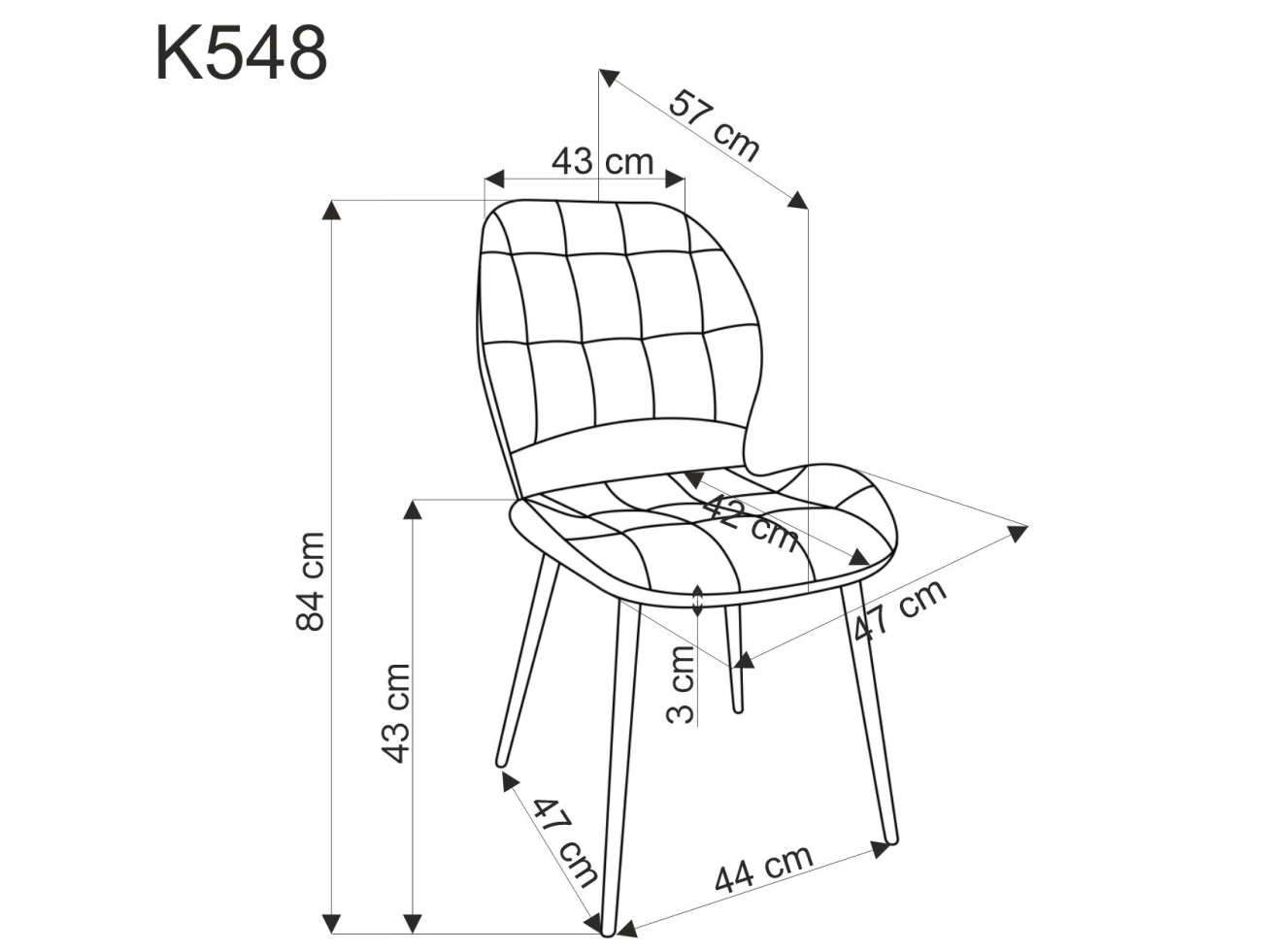 Kėdė K-548 13 Kėdė K-548 13