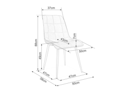 Kėdė CHIC CHROM VELVET