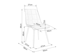 Kėdė CHIC MATT VELVET