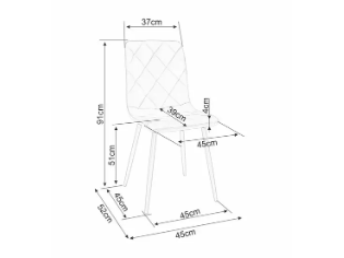 Kėdė JERRY VELVET 4 Kėdė JERRY VELVET 4