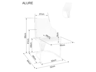 Kėdė ALURE VELVET