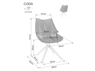 Sukamoji kėdė CODA BREGO