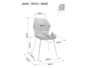 Kėdė JAKE VELVET