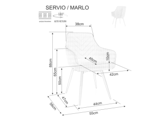 Sukamoji kėdė MARLO BREGO