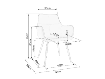 Kėdė APPLE VELVET 3 Kėdė APPLE VELVET 3