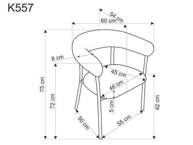 Kėdė K-557 11 Kėdė K-557 11