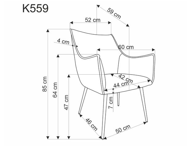 Kėdė K-559 11 Kėdė K-559 11