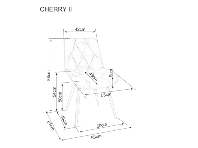 Kėdė CHERRY II VELVET 8