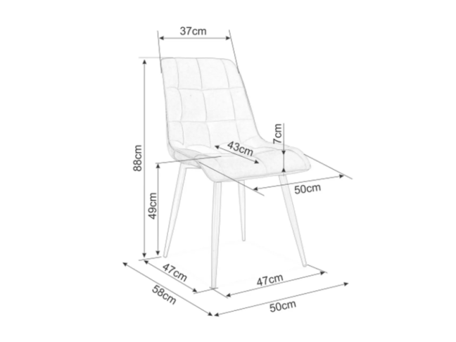 Kėdė CHIC D VELVET 5 Kėdė CHIC D VELVET 5