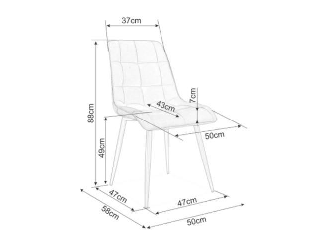 Kėdė CHIC MATT VELVET 1