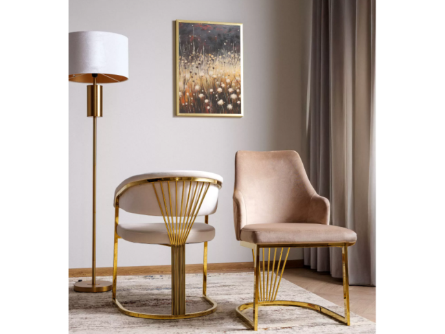 Kėdė CROWN VELVET GOLD 4
