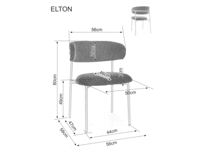 Kėdė ELTON D BREGO 8