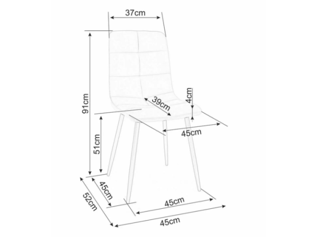 Kėdė IVO VELVET 3 Kėdė IVO VELVET 3