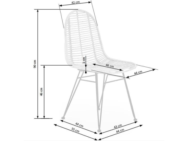 Lauko kėdė K-337 8 Lauko kėdė K-337 8