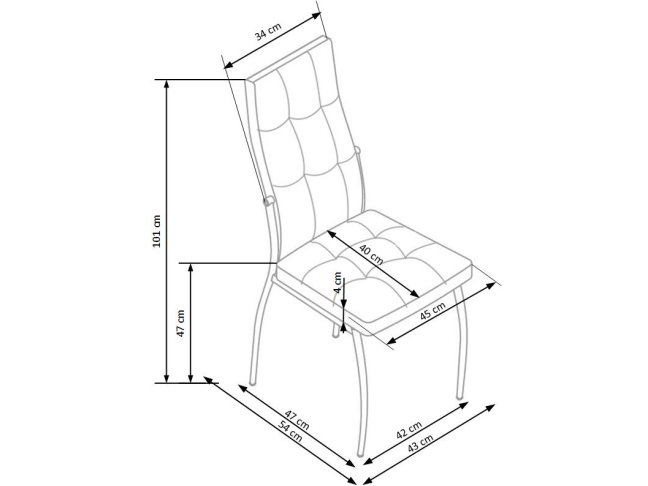Kėdė K-416 9 Kėdė K-416 9