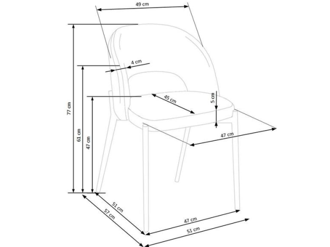 Kėdė K-455 6 Kėdė K-455 6