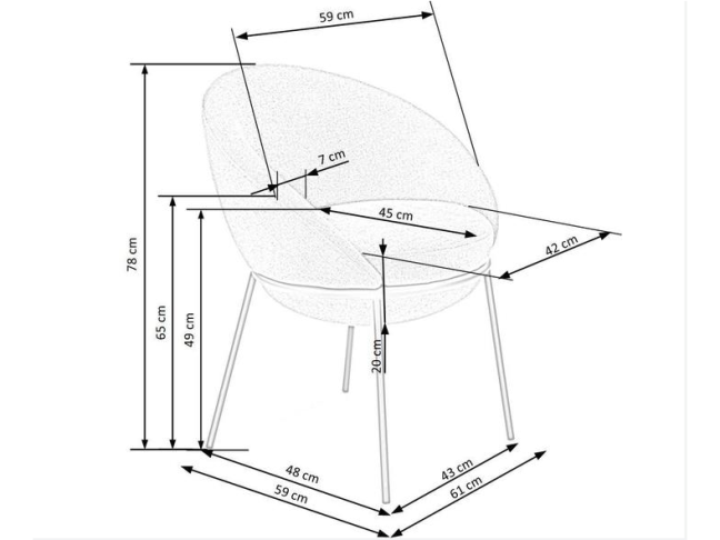 Kėdė K-482 10 Kėdė K-482 10