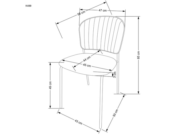Kėdė K-499 12 Kėdė K-499 12