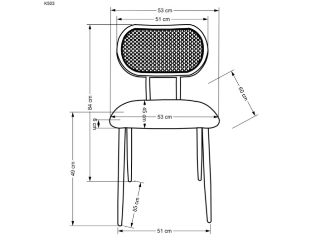Kėdė K-503 15 Kėdė K-503 15