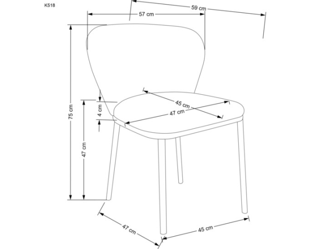Kėdė K-518 11 Kėdė K-518 11