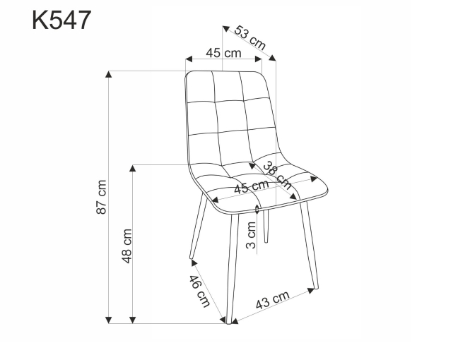 Kėdė K-547 13 Kėdė K-547 13