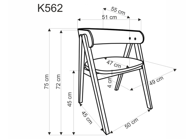 Kėdė K-562 13 Kėdė K-562 13