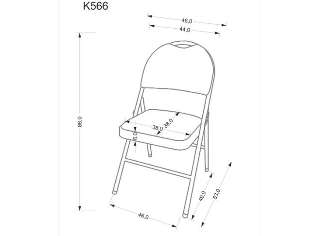 Sulankstoma kėdė K-566 10