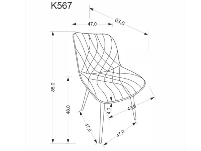 Kėdė K-567 9 Kėdė K-567 9