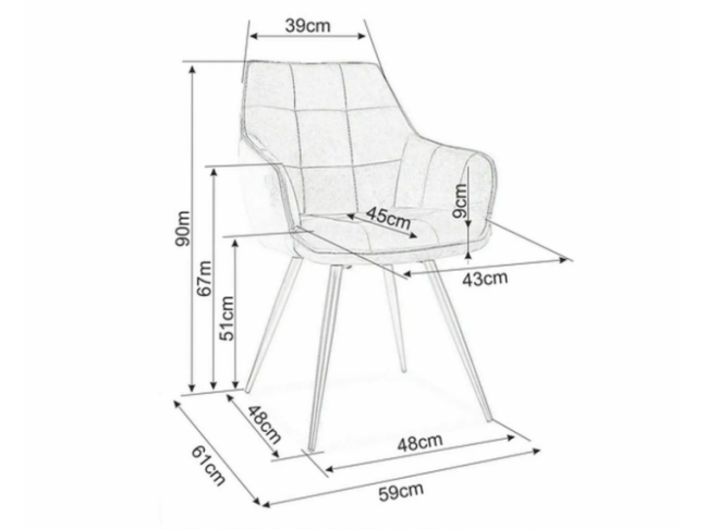 Kėdė LILIA VELVET 8