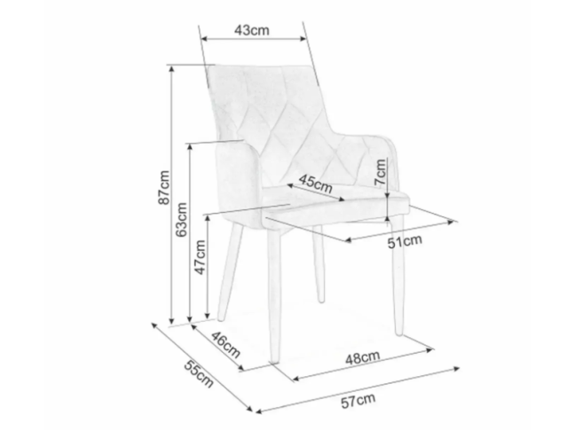 Kėdė RICARDO VELVET 5