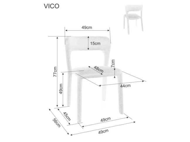 Kėdė VICO WIND 5 Kėdė VICO WIND 5