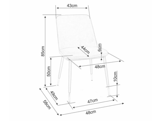 Kėdė JILL VELVET 2