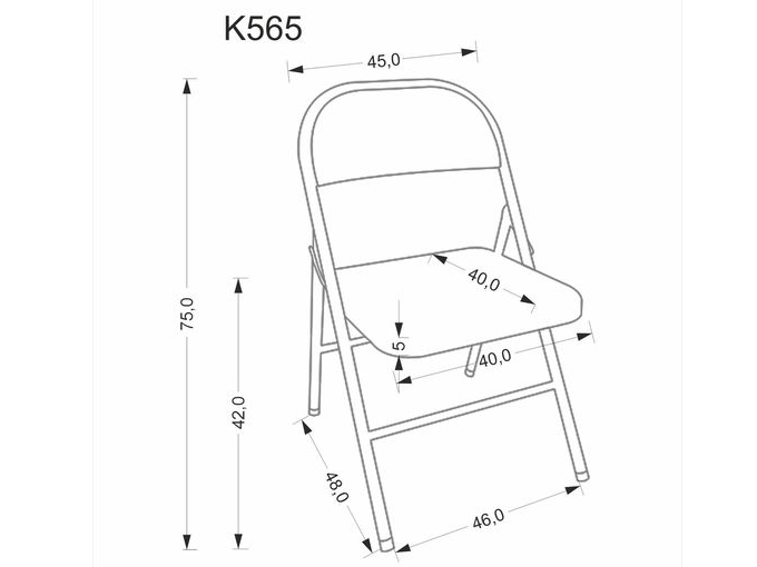 Sulankstoma kėdė K-565 10