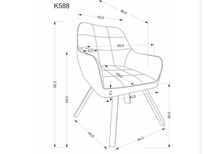 Sukamoji kėdė K-588 8