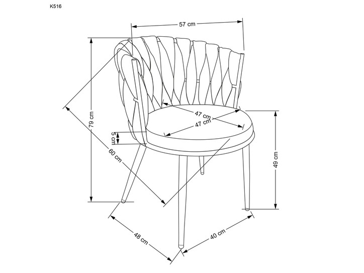 Kėdė K-516 16 Kėdė K-516 16