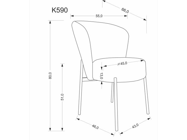 Kėdė K-590 9 Kėdė K-590 9