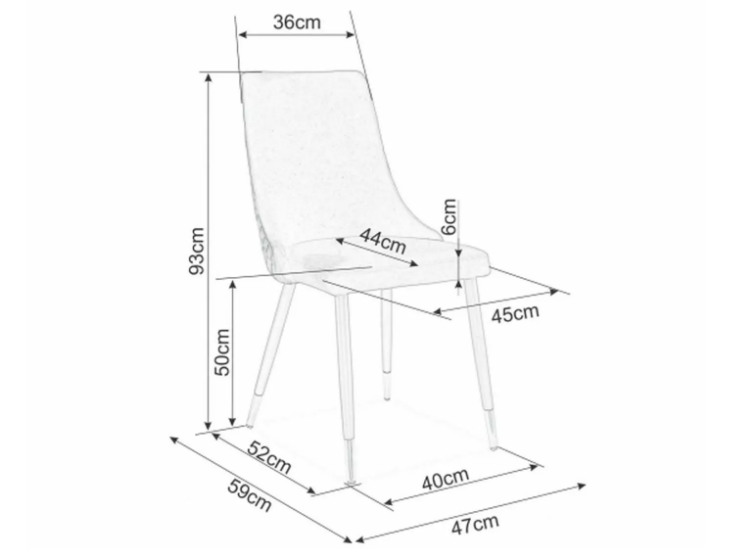 Kėdė PIANO B VELVET 6