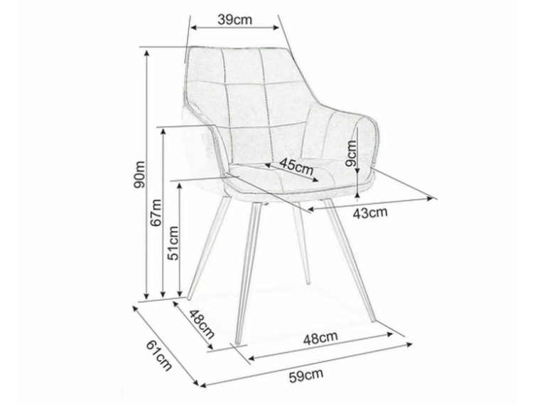 Kėdė LILIA VELVET 8 Kėdė LILIA VELVET 8